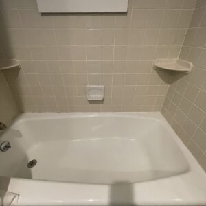 clean bathroom after professional cleaning in a residential home in Rockland MA
