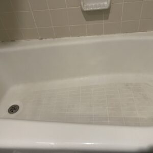 before and after bathroom cleaning in a residential home in Rockland MA