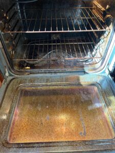 Oven interior cleaning service by Sirley Cleaning Services in Massachusetts