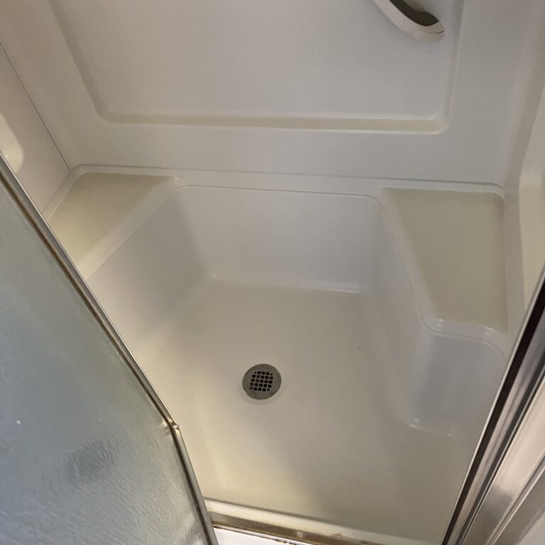 Clear shower glass after cleaning in Whitman, MA