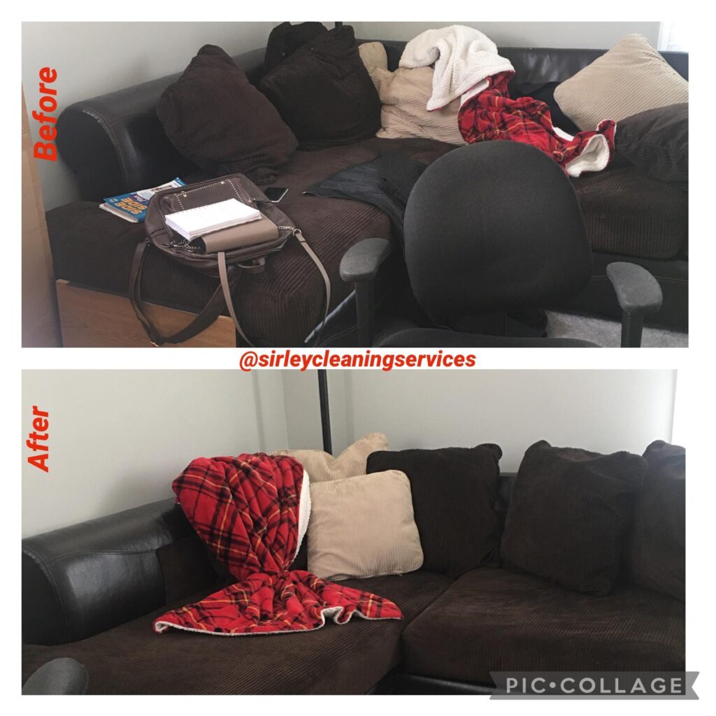 Living room cleaning in Bridgewater MA