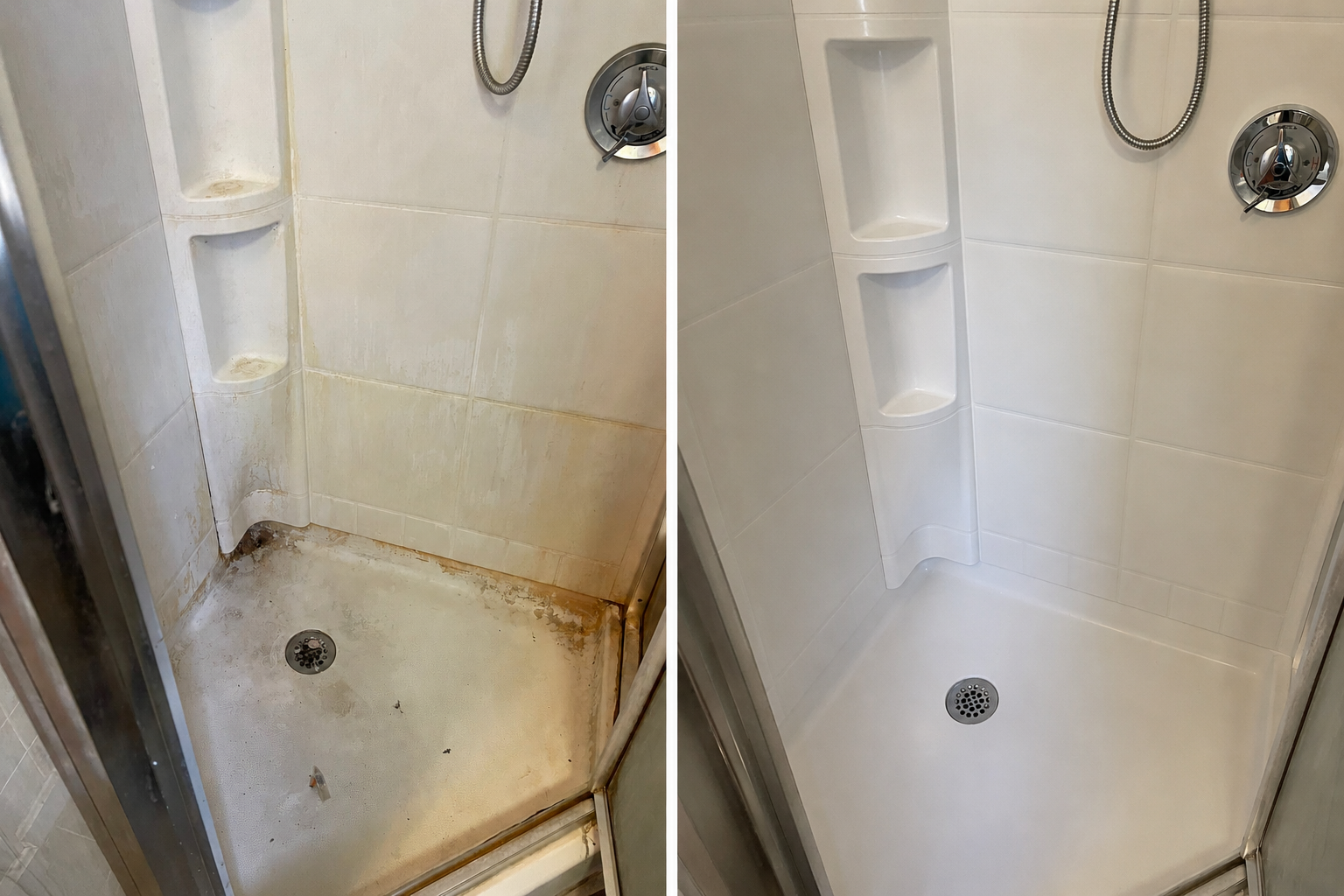 Before and after regular house cleaning in Bridgewater MA by Sirley Cleaning Services